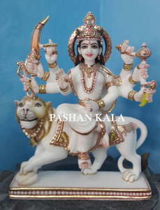Idol de mármol, diosa Durga - Product Image 3