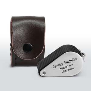 Professional 10X & 25X Dual Magnification Jeweler’s Loupe Stainless Steel Precision Inspection Tool Foldable Design - Product Image 1