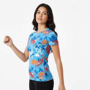 All Over Print 180gsm 100% Cotton TShirt Custom Full Sublimation Style <b>Graphic</b> <b>Tee</b> Men Plain Blank Tshirt Manufacturer Wholesale - Product Image 5