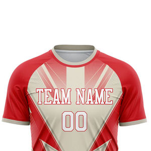 Camiseta de Fútbol Sublimada 100% Poliéster, Diseño Sólido Personalizado, Rendimiento, Comodidad y Transpirabilidad - Product Image 5