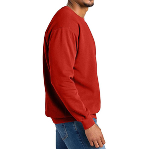Sweat-shirt pour homme personnalisé, hiver, brodé, écologique, respirant, en molleton de coton, coupe ample, épaules tombantes, col rond, poids lourd - Product Image 2
