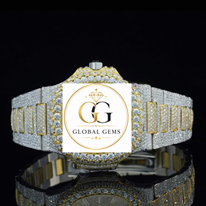 Excellent Quality Luxury Diamond Rose Gold Iced Out Watch With Elegant Finish for Party Wear Available at Best Price - Product Image 2