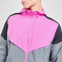 Survêtement d'hiver personnalisable grande taille pour homme, coupe-vent en nylon mi-épais, écologique, style urbain, séchage rapide, résistant au vent