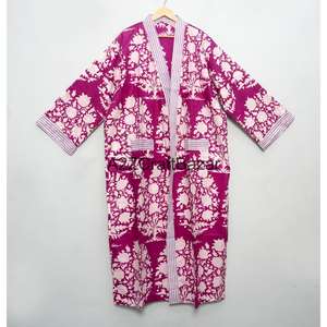 ชุดกิโมโนผ้าฝ้าย 100% ลายดอกไม้สีสันสดใส ดีไซน์ทันสมัย สวยงาม มีสายปรับได้ สำหรับเด็กหญิงและสตรี - Product Image 1