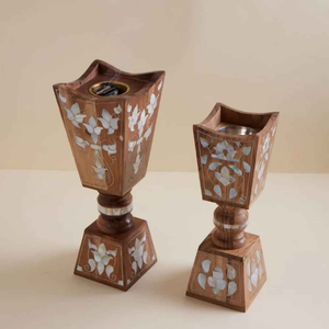 Quemador de incienso árabe artesanal de madera, Mabkhara, quemador de incienso Oud islámico - Product Image 6