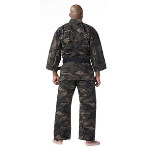 Uniforme d'arts martiaux 100% coton, tenue d'entraînement traditionnelle chinoise de karaté, short extensible à col en V - Product Image 4