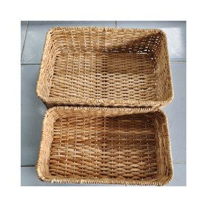 Natural Cattail Basket Premium Grade Woven Storage Bin Open Top For International Market Bulk Wholesale Export Container - Product Image 4