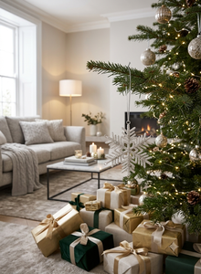 Ornement de Noël en forme de flocon de neige en perles transparentes fait à la main, élégante décoration suspendue pour l'arbre de Noël des fêtes d'hiver - Product Image 4