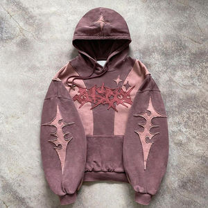 Sweat à capuche d'hiver pour homme, haute qualité, personnalisé, délavé à l'acide, 100% coton molletonné, épais, respirant, écologique, séchage rapide, épaules tombantes - Product Image 1