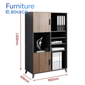 Elegante archivador de chapa de 4 cajones con estructura de MDF, muebles de oficina compactos para hostelería, hoteles y empresas - Product Image 2