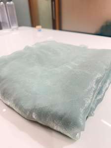 ADORN CREATION Tissu en nylon brillant 100% biologique, tissé uni, teint, écologique, provenant du Gujarat - Product Image 5