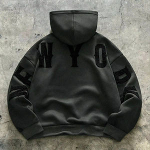 Sweat-shirt ample pour homme, coupe décontractée, style streetwear, vêtements de sport, pull épais pour l'hiver - Product Image 1