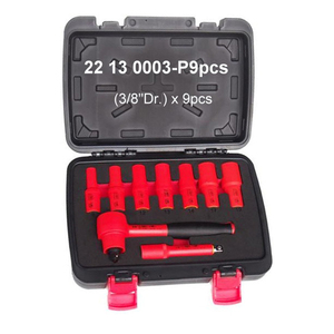 3/8"Dr. 9 pcs/set 1000V Insulated Reversible <b>Ratchet</b> <b>Socket</b> Set - Product Image 1
