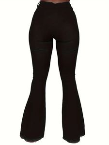 กางเกงยีนส์ผู้หญิง 100% เดนิม เอวสูง ทรงขาบาน ยืดได้ ระบายอากาศดี สวมใส่สบาย ซักได้ ทรงสกินนี่ ประดับคริสตัล กางเกงยีนส์ผู้หญิงสำหรับฤดูหนาว - Product Image 4