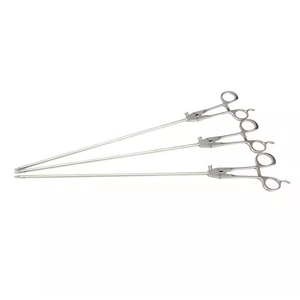 Instrumentos Quirúrgicos Veterinarios, Pinzas Endoscópicas Portaagujas Reutilizables de Acero Inoxidable para Cirugía Animal - Product Image 2