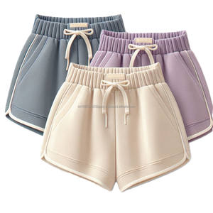 Taille haute femmes doux tricoté Sexy Shorts Fine coton motif solide respirant dames chaud pantalons courts été taille régulière/grande - Product Image 2