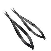 Ciseaux à sourcils personnalisés à marque privée, en acier inoxydable, coupe de précision, qualité salon, ciseaux à ressort pour la coupe des sourcils