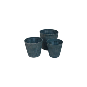 Modern Design Set of Three Garden Pots With Highly Quality Iron Metal Design Planters and Painted Finishing Design - Product Image 1