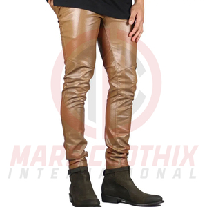 กางเกงหนังผู้ชายสุดฮิต สไตล์ลำลอง รุ่นใหม่ น้ำหนักเบา ใส่สบาย - Product Image 4