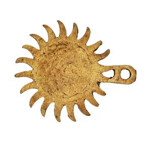 Décoration murale en laiton sculpté en forme de soleil, style vintage, pour entrée de maison ou salon - Product Image 4