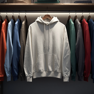 Sudadera con Capucha para Hombre, sin Cordón, Minimalista, de Algodón y Felpa, con Personalización OEM ODM - Product Image 6
