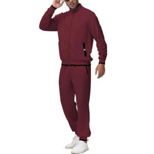 Drawstring Two Piece <b>Skinny</b> Hooded Tracksuit Set for <b>Men</b> Lightweight Cotton Polyester <b>Jogger</b> Sets Print Running Tracksuits - Product Image 5