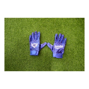 Guantes de Fútbol Americano Personalizados Azules y Blancos con Agarre, Guantes de Receptor Transpirables, Equipo Deportivo de Entrenamiento - Product Image 5