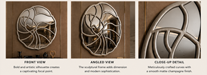 <b>Round</b> <b>Wall</b> <b>Mirror</b> Wooden Design Decorative <b>Mirror</b> for Bathroom Bedroom Living Room Modern | Stylish <b>Wall</b> Mounted Home 32 Inches - Product Image 4