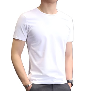 Camiseta de Manga Corta Unisex de Algodón Peinado de 200g con Logotipo Personalizado Bordado OEM, Ajuste Cómodo, Color Sólido, Tallas Grandes para Hombre - Product Image 2