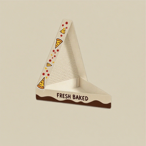Caja Triangular para Pizza de Papel Kraft Biodegradable y Ecológico, con Laminado Mate, para Comida para Llevar en Restaurantes - Product Image 2