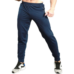 Customized Navy Blue <b>Slim</b> Fit Gym Training <b>Jogger</b> Sports Trousers for Men 100% Cotton Mid Casual Sports Wear-Wholesale - Product Image 2