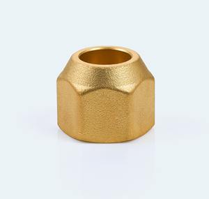 Adaptador de latón de precisión con tuerca de reducción de 3/4 a 5/8, SAE 45 grados, para HVAC, refrigeración, hidráulica comercial y línea de combustible - Product Image 1