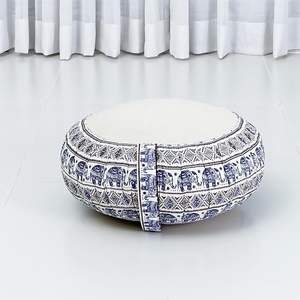 Juego de Cojines de Meditación Térmicos EOB: 1 Almohada Redonda Zafu y 1 Tapete Cuadrado Enrollable Zabuton para Dormir y Acampar - Product Image 4