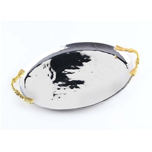 Stylish Metal Serving Tray Luxury Design Tray For Serving Food Drinks And Enhancing Home Interior Decoration - Product Image 6
