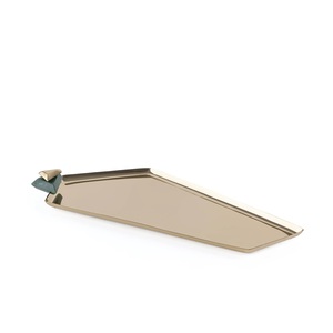 Handcrafted Eco-Friendly Metal <b>Serving</b> <b>Tray</b> Polished Finish for Household Dining Restaurant/Catering Use Durable Dishwasher Safe - Product Image 5