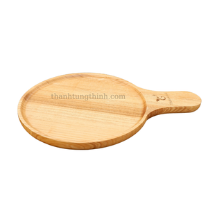 THANH TUNG THINH Round Wooden Cutting Board Handmade Rustic Kitchen Tableware From Vietnam - Product Image 6