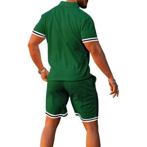 Ensemble de vêtements tendance pour garçons : Polo et short à manches courtes, personnalisable avec logo, idéal pour l'été (vente en gros) - Product Image 4