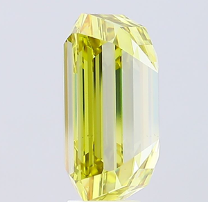 Diamante Cultivado en Laboratorio con Certificación IGI, Corte Esmeralda de 10.05 CT, Color Amarillo Intenso Fantasía, Claridad VS1, 647474377, ROYAL GEMS para Joyería - Product Image 4