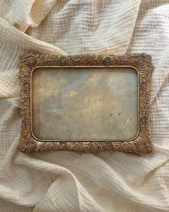 Cadre photo en laiton pour mariage, anniversaire, cadeau d'entreprise, article festif, cadeau de luxe pour l'inauguration d'une maison - Product Image 2