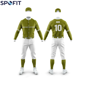 Uniforme de Béisbol Personalizado Más Vendido, 100% Poliéster, Transpirable, de Secado Rápido, Ropa Deportiva de Alta Calidad, Conjunto de Camiseta de Béisbol Unisex - Product Image 1