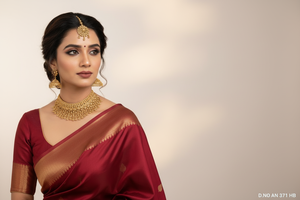 Antique Fashionable Golden <b>Necklace</b> SKU AN 371 HB - Product Image 2