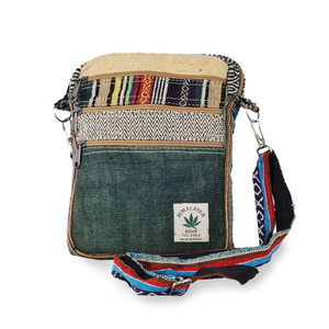 Bolso de Mensajero Elegante de Cáñamo/Algodón para Mujer - Product Image 1