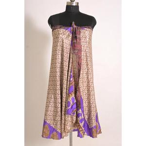 Falda Maxi Cruzada de Seda con Estampado Floral Vintage para Mujer, Hecha a Mano y Personalizada - Product Image 4