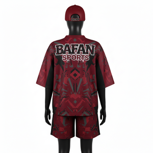 Conjunto de Pantalones Cortos de Fútbol para Mujer, Malla de Poliéster Premium Transpirable, Paneles Laterales Color Granate, Logotipo Personalizado por Sublimación, Conjuntos Femeninos 100% Algodón - Product Image 2