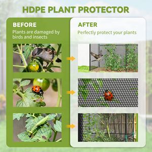Tenda di Protezione per Piante con Cerniera Nera, Rete da Giardino, Gabbia per Colture per Verdure, Fiori e Frutta, Protegge dagli Animali - Product Image 4