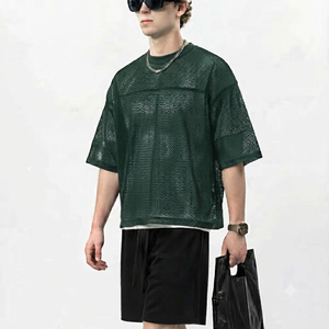 Camiseta de Lona Sólida para Hombre, Elegante, de Alta Calidad, Cómoda, Nueva Llegada, Estilo Urbano, Cuello Redondo, Algodón Casual - Product Image 1