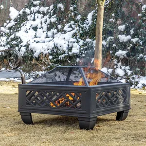 Luxury Eco-Friendly Outdoor Fire Pit Bowl Garden Patio Portable Corten Steel Adventures Rain Cover Backyard Heat Zahid Exports - Product Image 3