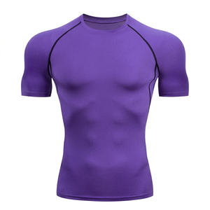 Camisetas Deportivas para Hombre de Primera Calidad, Camisetas de Compresión de Alto Rendimiento, Camisetas de Manga Corta para Correr y Gimnasio - Product Image 1