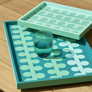 Producto estrella: Laca para decoración de mesas, juego de bandejas de laca para servir, venta al por mayor de artesanía vietnamita, bandeja de tocador única. - Product Image 2