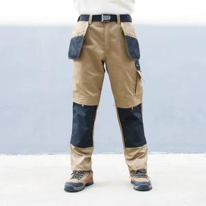 Pantalon de travail pour homme, double genouillère, respirant, imperméable, grande taille, polyester et coton de haute qualité, pour travaux en extérieur - Product Image 5